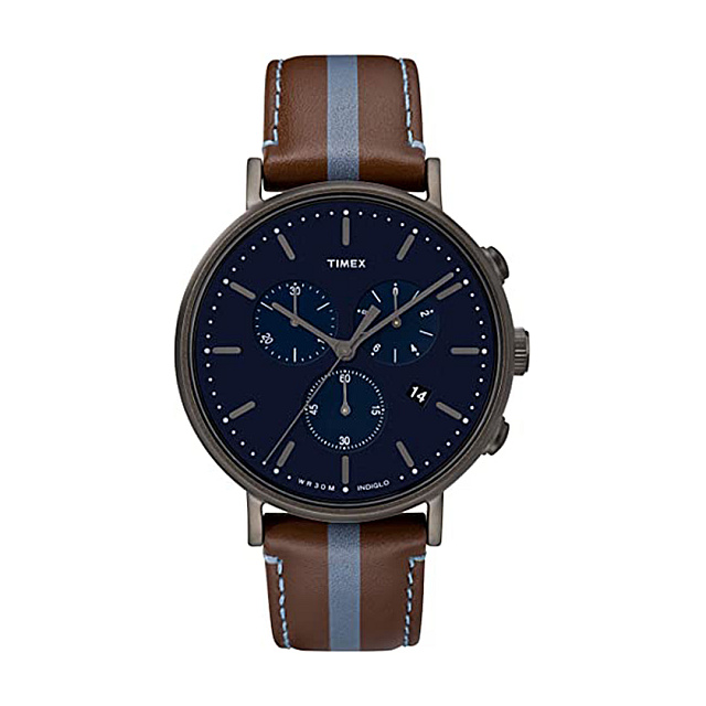 Fairfield Chronograph 41mm Leather Strap